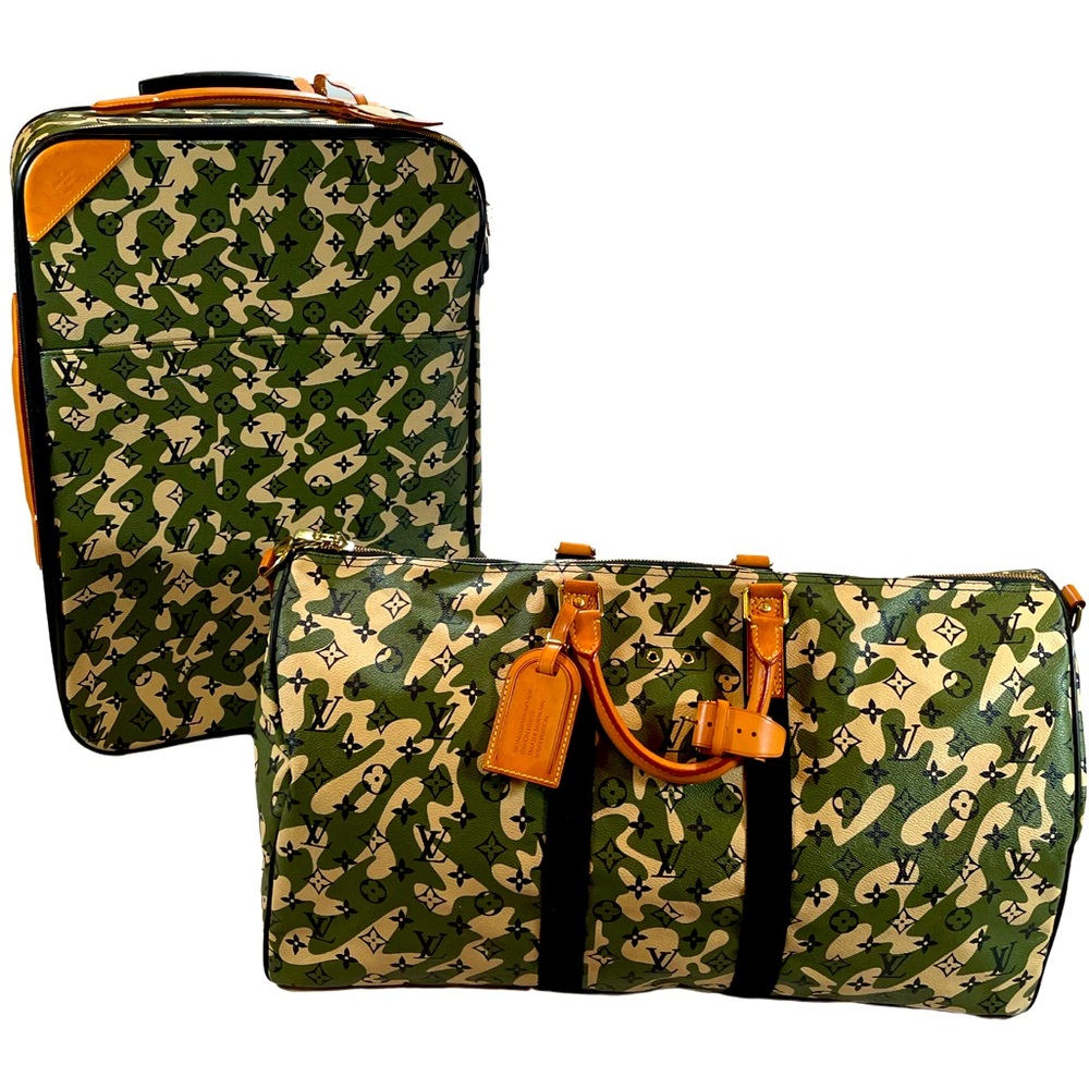 VINTAGE💚LOUIS VUITTON X MURAKAMI💚Monogramoflage Roller Luggage